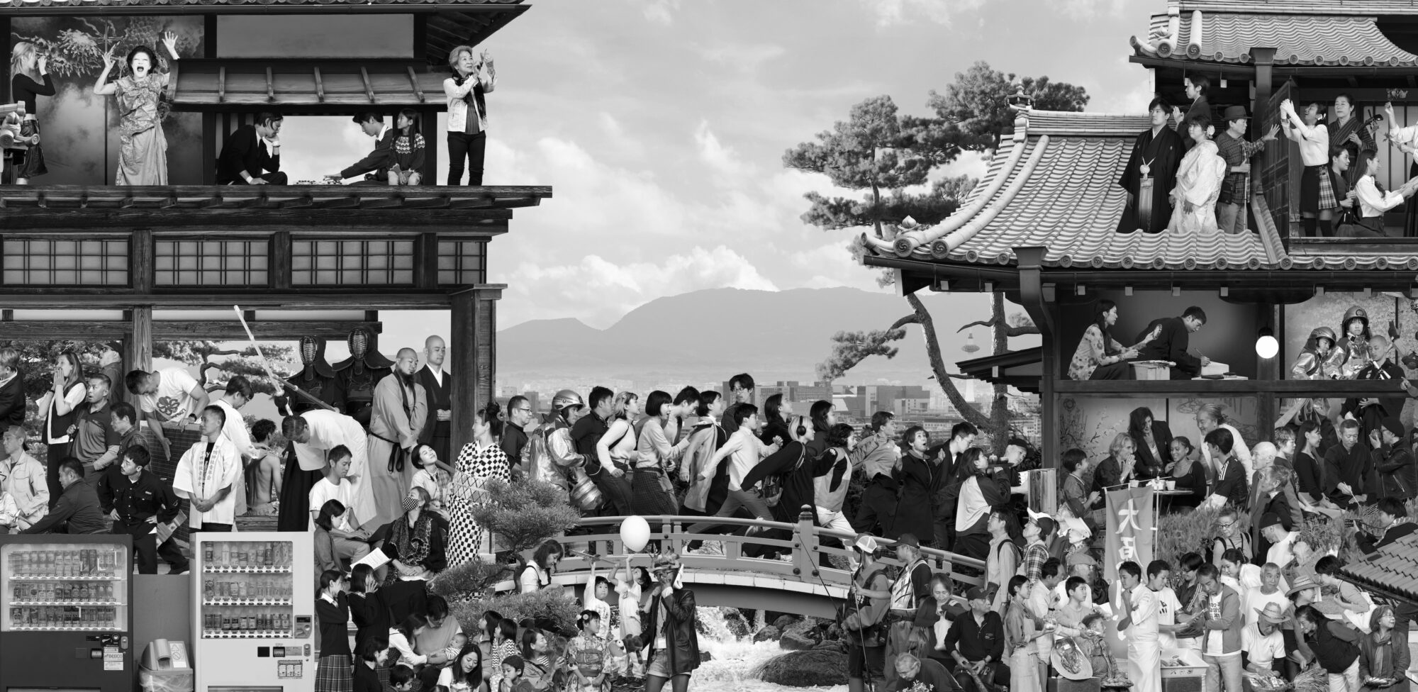 京都　モノクロ　ポートレート 
