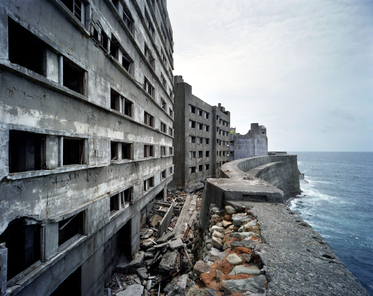 Looking South from the embankment, Gunkanjima, 2012 © Yves Marchand & Romain Meffre